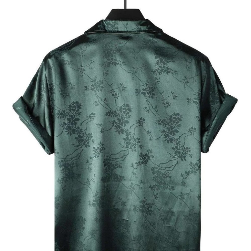 Dark Green Mens Shirt - Picture 3 of 8